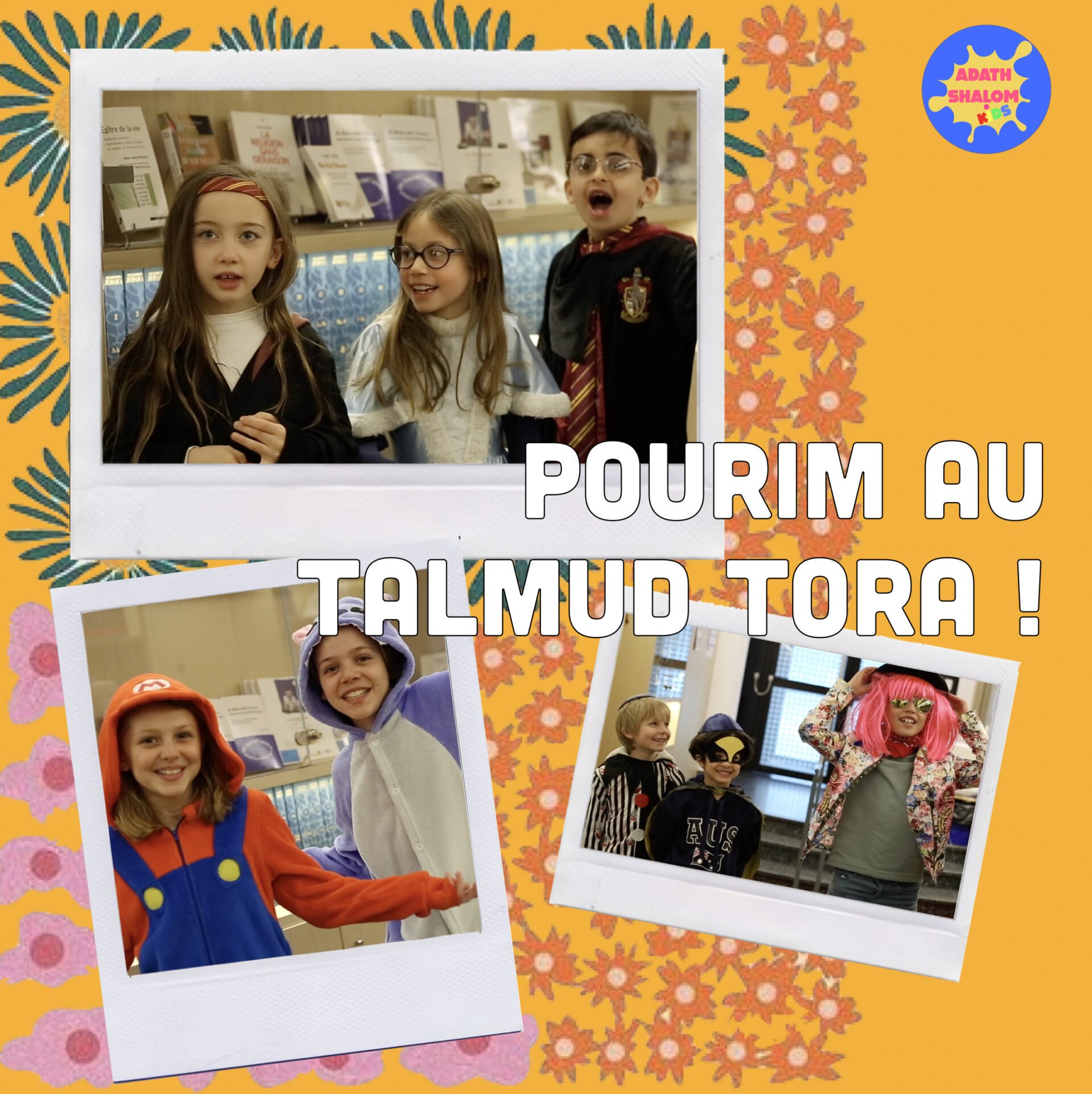 Ateliers Talmud Torah Adath Shalom 2021 2022 Pourim