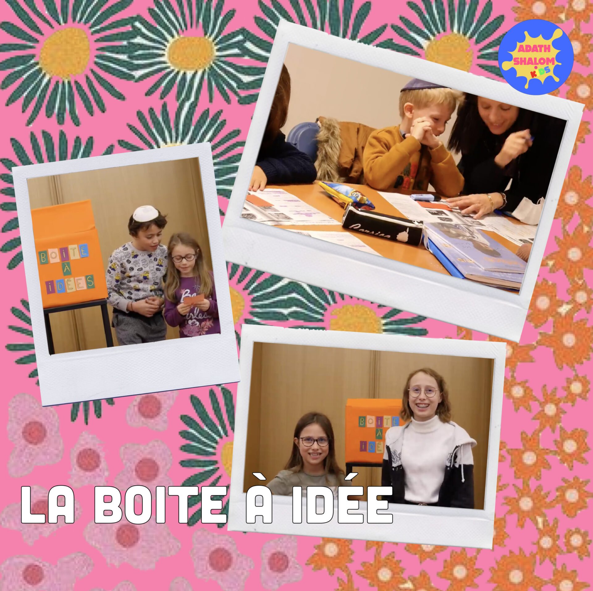 Ateliers Talmud Torah Adath Shalom 2021 2022 la boite à idée