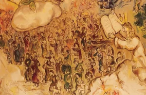 moise don torah alliance peuple juif chagall peinture tables de la loi