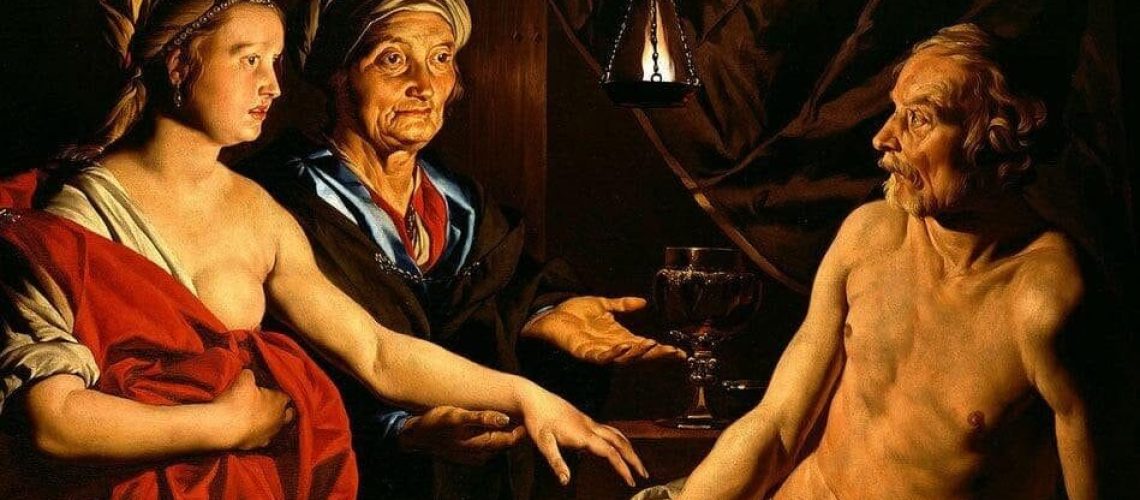 abraham-sarah-agar-peinture-tableau-parachalekhlekha-joshweiner-rabbinmassorti